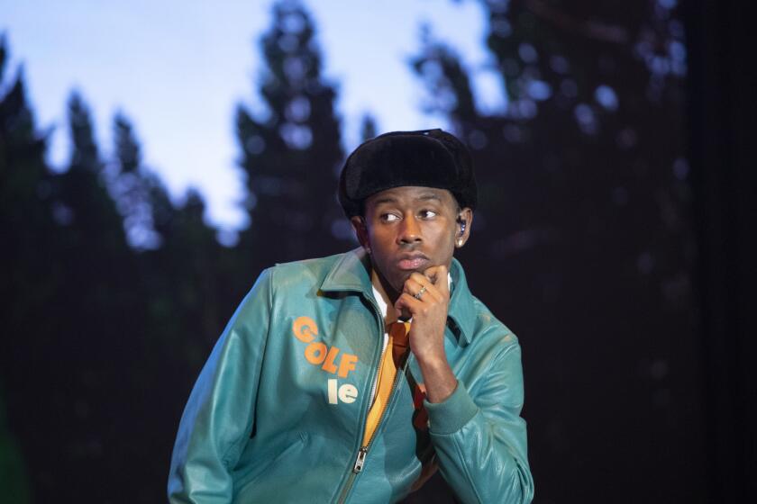 Tyler, The Creator performs on the Frank Stage on the final day of the three-day Day N Vegas hip-hop music festival