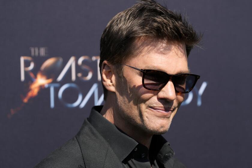 Tom Brady poses at "The Greatest Roast of All Time: Tom Brady" at the Kia Forum, Sunday, May 5, 2024, in Inglewood, Calif. (AP Photo/Chris Pizzello)