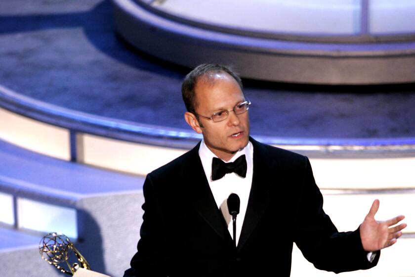 David Hyde Pierce accepts his award for Supporting Actor in a Comedy Series at the 56th Annual Primetime Emmy Awards